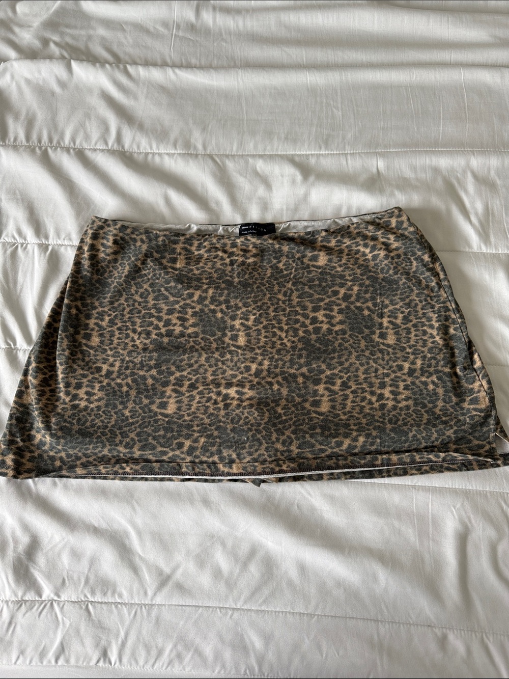 ASOS Leopard Print Mini Skirt in Brown and Black